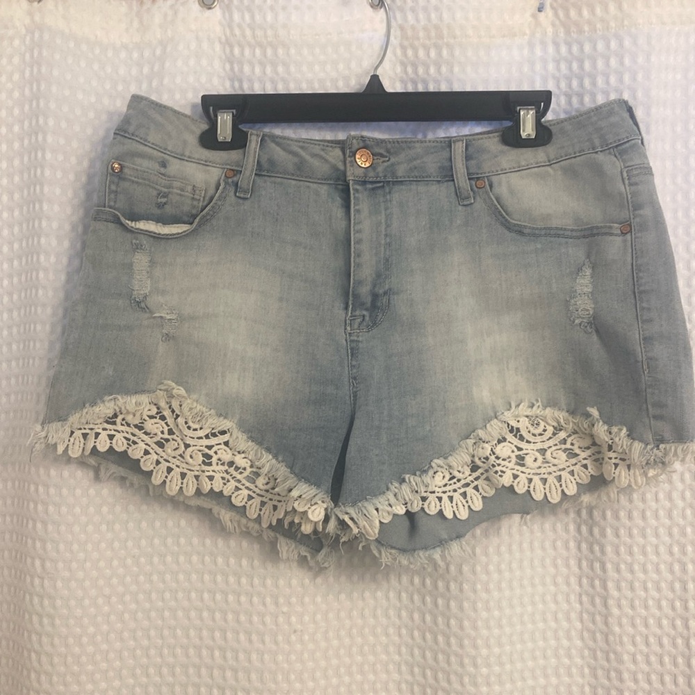 denim shorts